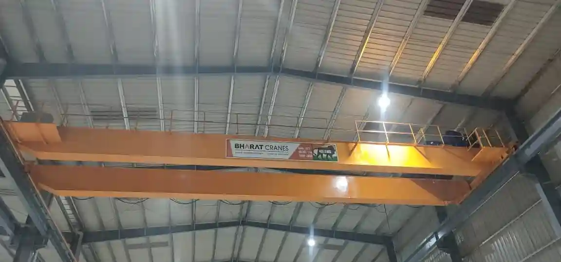 High-performance EOT crane lifting heavy loads with precision and safety.